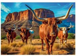 Trefl 99280 - Texasi hosszúszarvúak - 1000 db-os puzzle (99280)