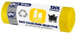 Oti Saci Menajeri Colectare Selectiva, Plastic - Metal, 70 x 112 cm, 120 l, Galbeni, 10 Bucati (ZLN-OTI021326)