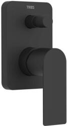 TRES Loft Colors kád és zuhany csaptelep süllyesztett fekete 20018001NM (20018001NM)