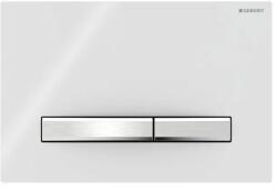 GEBERIT Clapeta de actionare, dreptunghiulara, spalare cu doua volume de apa, culoare metalica cromata, Geberit Sigma50 115.788. 00.2 (115.788.00.2)