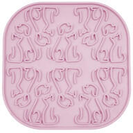 Fiboo Lollipop licking mat rózsaszín 19x19 cm