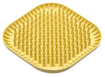 Fiboo Fiboowl Spiky licking mat sárga 19x19cm