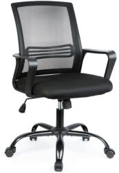 Bemada Irodai forgószék - fix karfával - fekete - 70 x 51 / 52 x 50 cm, BMD1119B (BMD1119B)