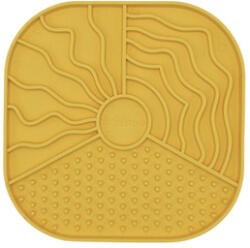 Fiboo Lollipop Wally licking mat sárga 19x19 cm