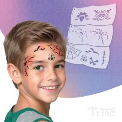 TYTOO Mosaic Arcfestő Sablon - kalóz - pók - 3 db / csomag, TY50560