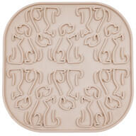 Fiboo Lollipop licking mat bézs 19x19 cm