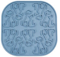 Fiboo Lollipop licking mat kék 19x19 cm