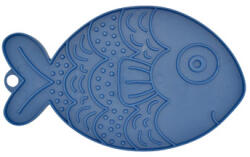 Fiboo Fishka hal alakú licking mat kék 19x13 cm