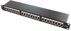 LogiLink Cat. 6A Patch Panel 24-Port STP, black (NP0061)