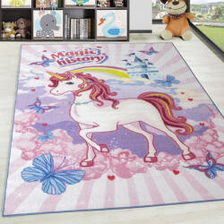  Gyerek Szőnyeg Magic unikornis Rózsaszín 130x180cm