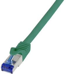 LogiLink Patch cable Cat. 6A S/FTP Ultraflex 3P/GHMT certified, green 0.5m (C6A025S)