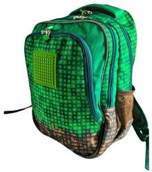 PIXIE CREW Junior rucsac, verde, Mine&Craft 100 pixeli (OLP1009PXB-42-73)