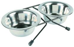 TRIXIE Eat on Feet Állványos Acél Tál Szett (2 db) - 2x0, 2L