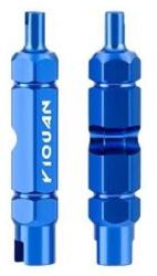 Spyral szelep kiszedő szerszám autó és presta szelephez is, alumínium, kék, 1db