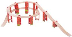 Bigjigs Toys Set de șine cu mai multe niveluri (DDBJT121) Trenulet