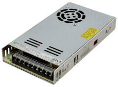 MPL Power Elektro LED tápegység 24 Volt - fém házas, ipari (350W/14.6A) ventilátor (POS-350-24-C2)