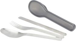 Black+Blum Set de tacâmuri, set de 3, cu carcasă, din oțel inoxidabil, Black+Blum (BBBAMSSC001) Tacam