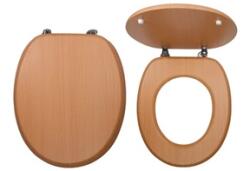 FERRO WC ülöke fém zsanérokkal, fahatású, vörös bükk MDF (FE-WC/BUK)