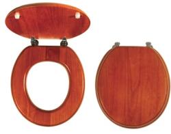 FERRO WC ülőke Soft-Close, fahatású, dió, MDF (FE-WC/SOFTORECHLY)