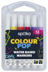 Spoko Filctoll SPOKO Colour Pop háromszögletű vízbázisú 12 darabos (S045099412) - tonerpiac