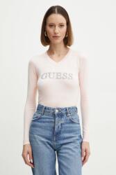 GUESS pulóver HOLLY könnyű, női, rózsaszín, W5RR38 Z2NQ2 - rózsaszín M