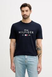 Tommy Hilfiger pamut póló sötétkék, nyomott mintás, MW0MW41455 - sötétkék XXL