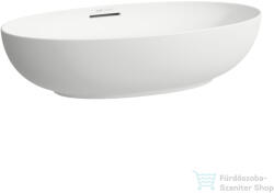Laufen ILBAGNOALESSI 70x40, 5 cm-es pultra ültethető mosdó kerámia lefolyószelep takaróval, matt fehér H8189787571091 (H8189787571091)