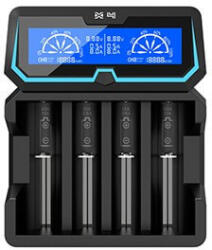 XTAR X4 Li-ion/Ni-MH négy csatornás hálózati/USB-s akkumulátor töltő