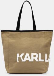 Karl Lagerfeld pamut táska K/ESSENTIAL - zöld Univerzális méret