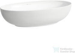 Laufen ILBAGNOALESSI 70x38 cm-es pultra ültethető mosdó kerámia lefolyószelep takaróval, LCC bevonattal, fehér H8189774001121 (H8189774001121)