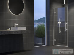 RAVAK COOL! COSD1-90 90 cm-es nyílóajtó, Matt fehér+Transparent X0VV70E00Z1 (X0VV70E00Z1)