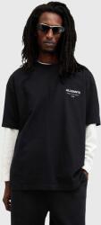 AllSaints pamut póló UNDERGROUND - fekete XL - answear - 24 690 Ft