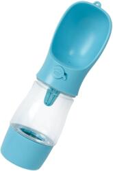  Hordozható kutya itató palack, kulacs jutalomfalat tartóval kék (JA2305-109)