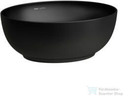 Laufen ILBAGNOALESSI 45x38 cm-es pultra ültethető mosdó kerámia lefolyószelep takaróval, matt fekete H8189757161121 (H8189757161121)