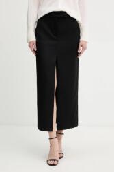 Pinko szoknya gyapjúkeverékből - fekete 40