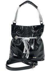 ZELLIA Női Válltáska C156 Fekete Lakk (ZLK-c156-18508291)