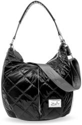 ZELLIA Női Válltáska 23069 Fekete - Steppelt - Vízlepergetős - (ZLK-23069-30772342)