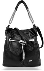 ZELLIA Női Válltáska C156 Fekete - Crystal - (ZLK-c156-42342908)