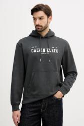 Calvin Klein felső szürke, nyomott mintás, kapucnis, LV04RE251G - szürke XL