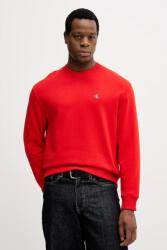 Calvin Klein pamut melegítőfelső zöld, sima, LV04RC296G - piros M