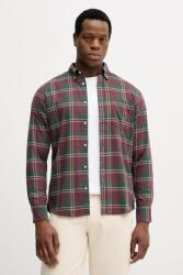 Benetton pamut ing legombolt galléros, regular, 5TCRUQ04W - zöld S