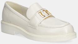 Guess bőr mokaszin SHUTTLE - bézs Női 41