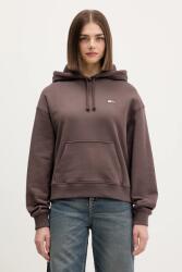 Tommy Hilfiger pamut melegítőfelső bézs, nyomott mintás, kapucnis, DW0DW19414 - barna XL