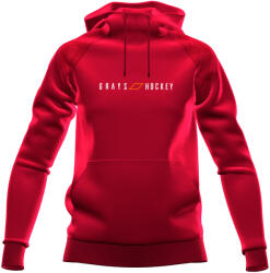 GRAYS Gyerek kapucnis pulóver Grays Hockey GTS vörös