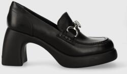 Karl Lagerfeld bőr flip-flop ASTRAGON fekete, magassarkú, KL33830 - fekete Női 41