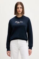 Tommy Hilfiger pamut melegítőfelső sötétkék, nyomott mintás, DW0DW21922 - sötétkék S