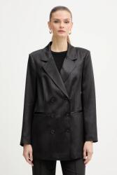 Guess zakó JEMMA fekete, mintás, kétsoros gombolású, W5BN83 WH9B0 - fekete XL