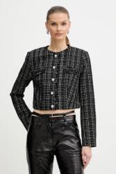 Guess zakó SANDRA fekete, mintás, egysoros gombolású, W5BN63 W2382 - fekete M