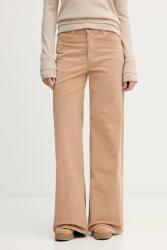 United Colors of Benetton nadrág fekete, magas derekú széles, 41ULDE029 - bézs 25 - answear - 32 990 Ft