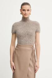 Marciano by Guess Marciano Guess pulóver alpaka gyapjú keverékből AGNES barna, félgarbó nyakú, 5BGR10 5794Z - barna S